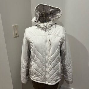 L.L. Bean white puffer coat size Medium